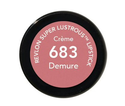 REVLON Super Lustrous Creme Lipstick 0.15oz - 683, Demure