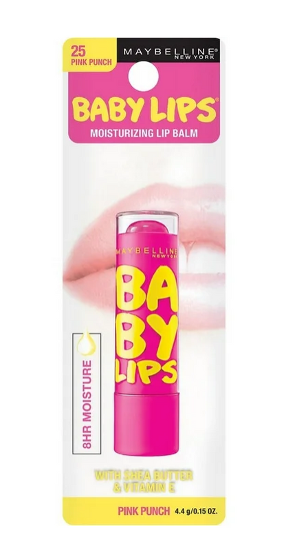 MAYBELLINE New York Baby Lips Moisturizing Lip Balm 0.15oz - Pink Punch