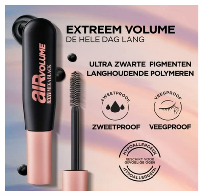 L’Oréal Paris Air Volume 30H Mega Black Mascara - Black