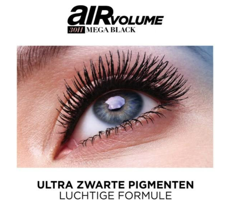 L’Oréal Paris Air Volume 30H Mega Black Mascara - Black
