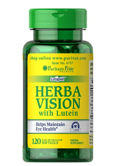 Puritan's Pride Lutigold Herba-Vision With Lutein Helps Maintain Eye Health (120 Softgels)