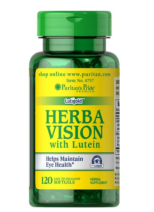 Puritan's Pride Lutigold Herba-Vision With Lutein Helps Maintain Eye Health (120 Softgels)