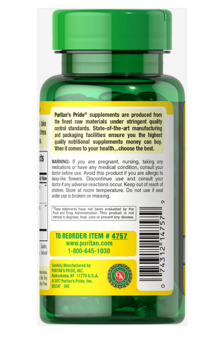 Puritan's Pride Lutigold Herba-Vision With Lutein Helps Maintain Eye Health (120 Softgels)
