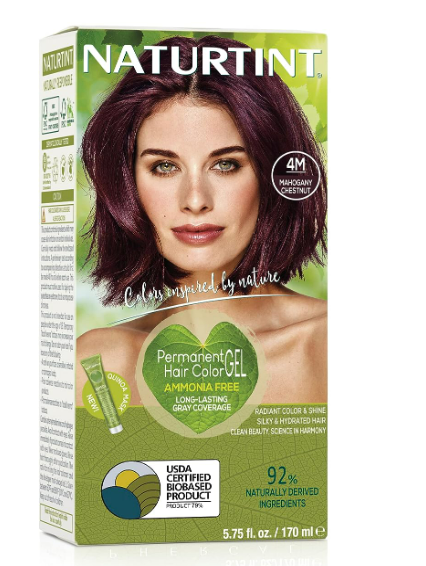 NATURTINT Permanent Hair Color 170ml - 4M, Mahogany Chestnut