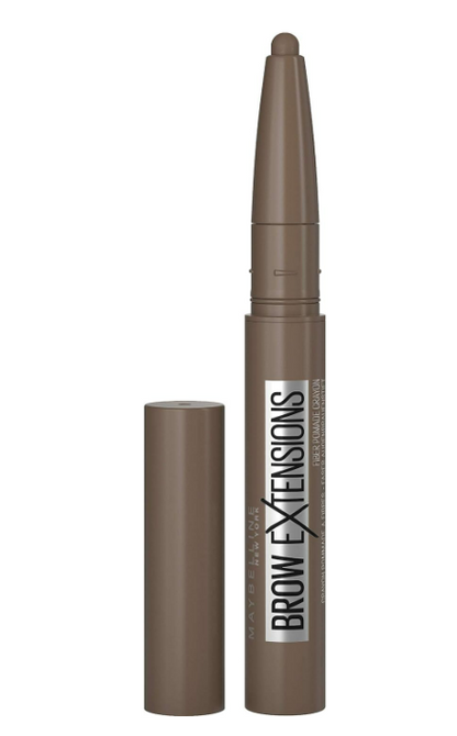MAYBELLINE New York Brow Extensions Fiber Pomade Eyebrow Crayon - 04, Medium Brown