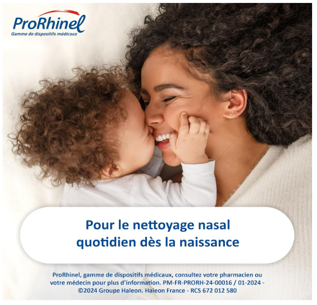 ProRhinel Ergonomic Manual Baby Nasal Aspirator Made in France - 2 Disposable Tips