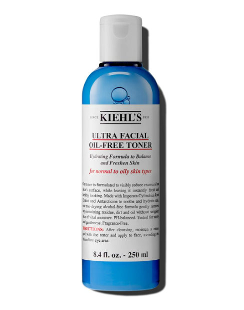 Khiel's Ultra Facial Oil-Free Toner Hydrating Formula To Balance And Freshen Skin For Normal To Oily Skin Types 8.4 fl oz