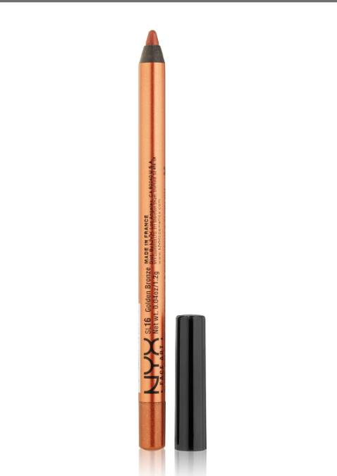 NYX Professional Makeup Slide On, Glide On, Stay On Extreme Shine Eye Liner Pencil - Golden Bronze