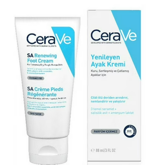 CeraVe SA Renewing Foot Cream - 88 ml