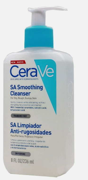 CeraVe SA Smoothing Cleanser 473 ml for Dry Rough Bumpy Sensitive Skin