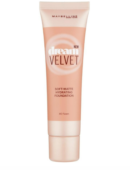MAYBELLINE New York Dream Velvet Soft-Matte Hydrating Foundation - 40, Fawn