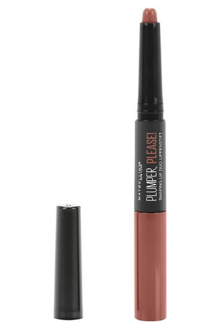 MAYBELLINE New York Plumper, Please! Shaping Lip Duo Lipstick - Close-Up