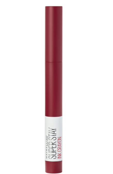 MAYBELLINE New York SuperStay Ink Crayon Matte Lipstick - 50, Own Your Empire (Dark Red)