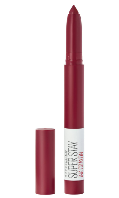 MAYBELLINE New York SuperStay Ink Crayon Matte Lipstick - 50, Own Your Empire (Dark Red)