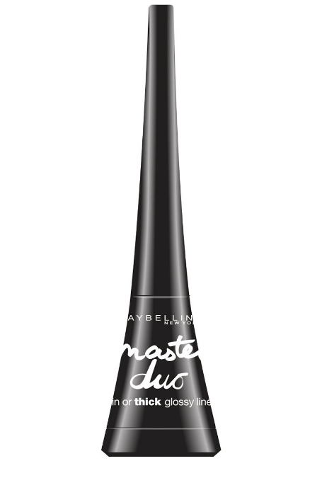 MAYBELLINE New York Master Duo 2-in-1 Glossy Liquid Liner - 500, Black Lacquer