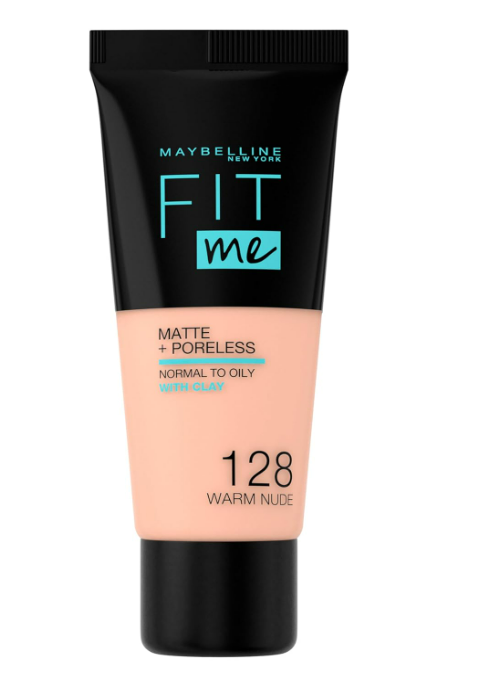 MAYBELLINE New York Fit Me Matte + Poreless Foundation 30ml - 128, Warm Nude
