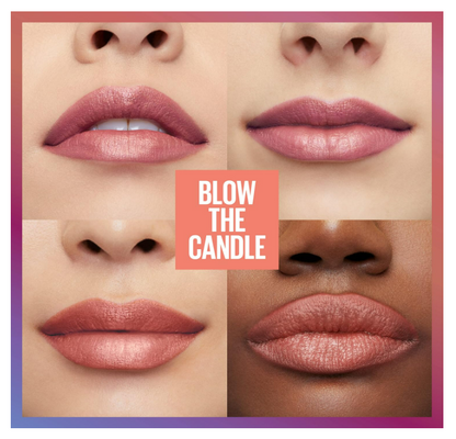 MAYBELLINE New York SuperStay Ink Crayon Shimmer Lipstick Birthday Collection (Limited Edition) - Blow The Candle