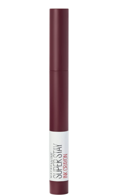Maybelline Lipstick, Superstay Matte Ink Crayon Longlasting Red Purple Lipstick with Precision Applicator 65 Settle For More