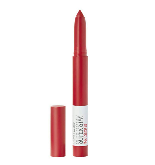 Maybelline Lipstick, Superstay Matte Ink Crayon Longlasting Red Lipstick with Precision Applicator 45 Hustle In Heels