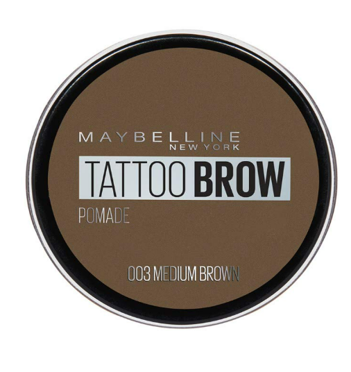 Maybelline Tattoo Brow Longlasting Pomade Pot, 03 Medium Brown, 1 Count, Pack Of 1