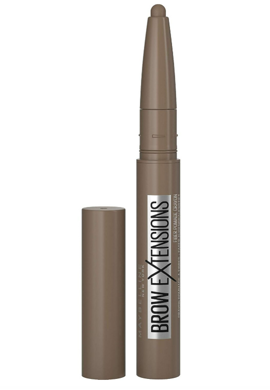 Maybelline New York Brow Extensions Eyebrow Pomade Crayon Defining Eyebrow, 02 Soft Brown