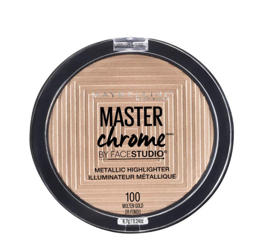 Maybelline Master Chrome Highlighting Powder 100 Molten Gold 8g