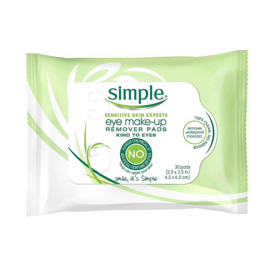 Simple Kind To Eyes Eye Makeup Remover Pads (30 Pads)
