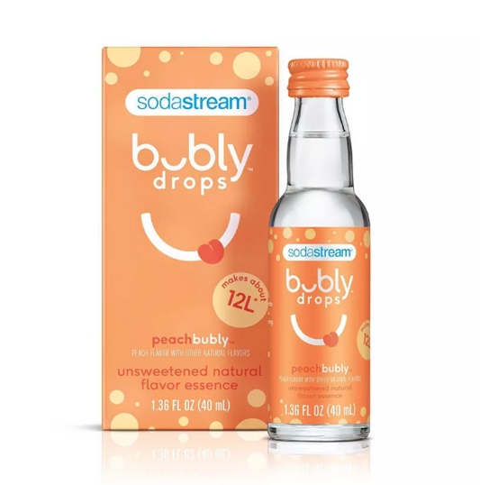 SodaStream Bubly Drops - Peach Bubly 1.36 fl oz