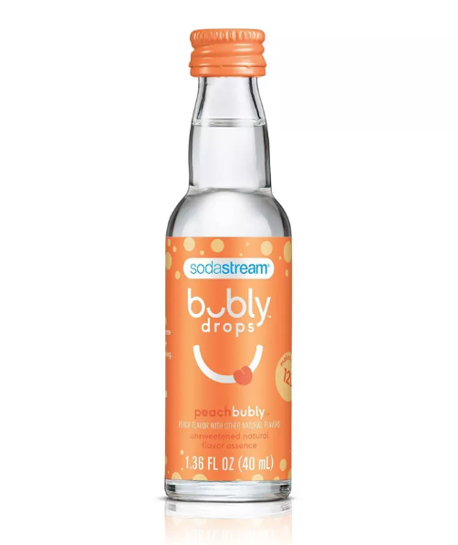 SodaStream Bubly Drops - Peach Bubly 1.36 fl oz