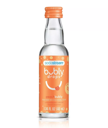 SodaStream Bubly Drops - Peach Bubly 1.36 fl oz