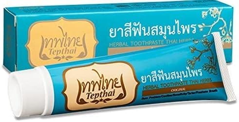 Tepthai Concentrated Herbal Toothpaste Thai Herbs - Original Flavor 70g (Pack of 3)