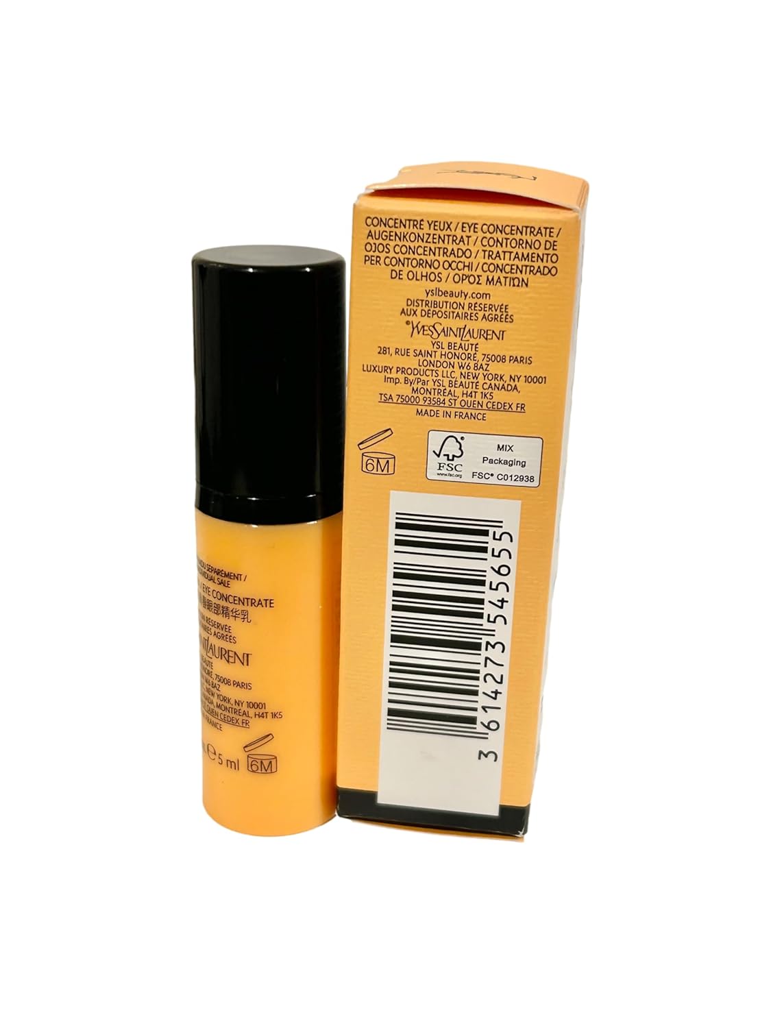 Yves Saint Laurent Pure Shots Eye Reboot Concentrate Awakening & Illuminating Mini 5ml